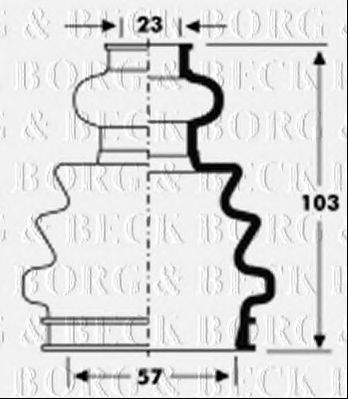 BORG & BECK bcb2803 -  Пыльник, приводной вал